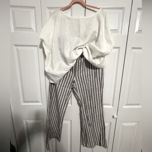 Tallulah Freelove Linen Vacation Top and Pants Set